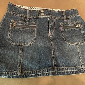 Canyon River mini jean skirt size 7